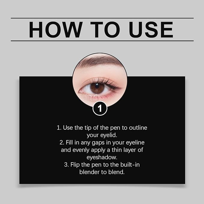 Eyeshadow Stick, Perfect Color Duo-Shadow Liner 2-in-1 Eyeliner & Eye Shadow Stick, Easily Blendable & Buildable, Waterproof, Creamy Easy-Glide, For Effortless Smoky Or Natural Eye Makeup(06+03)