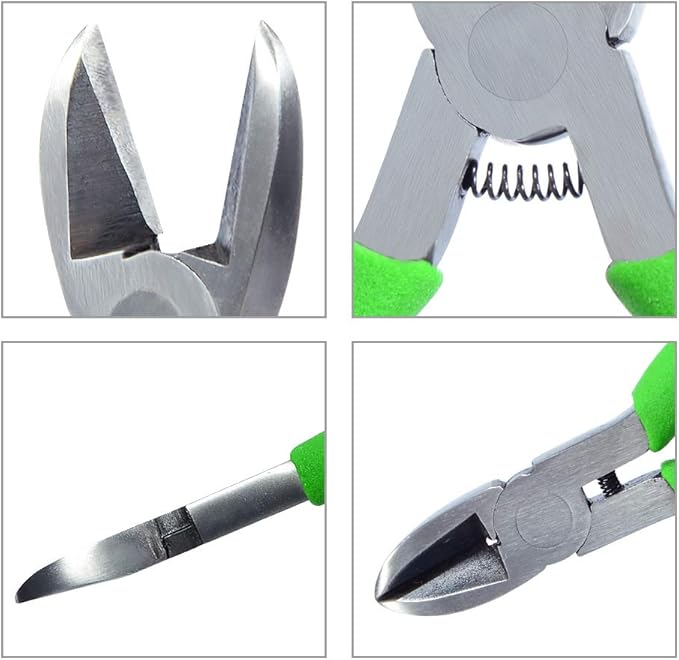 SPEEDWOX Mini Diagonal Pliers Thin Precision Wire Cutters 4-1/2 Inches Small Plastic Nippers Micro Side Cutters Fine Side Cutting Pliers Professional Jewelry Making Tool Beading Hobby Craft DIY