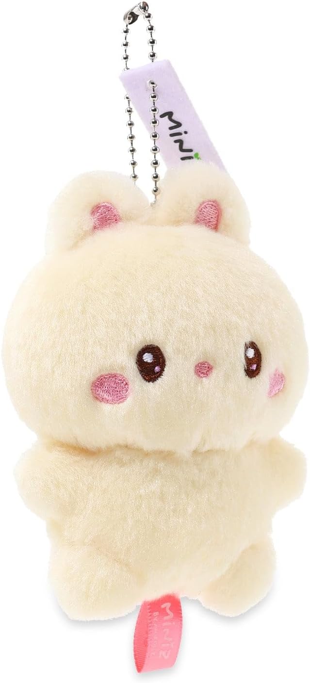 Anirollz Miniz Plush Charm Cute Stuffed Animal Keychain Kawaii Mini Bag Accessory Collectible Pocket Toy for Kids & Adults