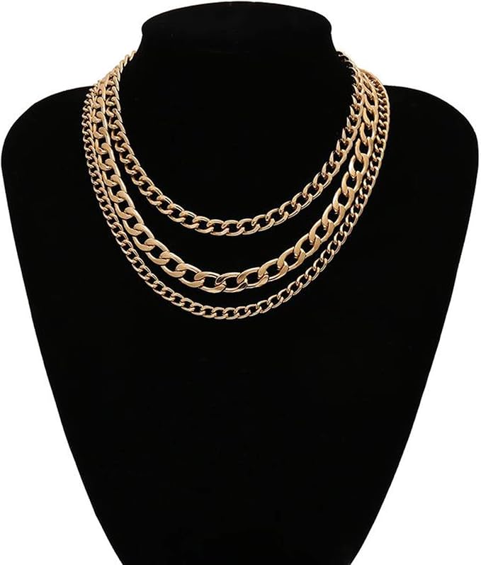 16.4Feet Gold Plated Brass Curb Chain Twisted Chunky Link Chains Bulk with Spool for Jewelry Making