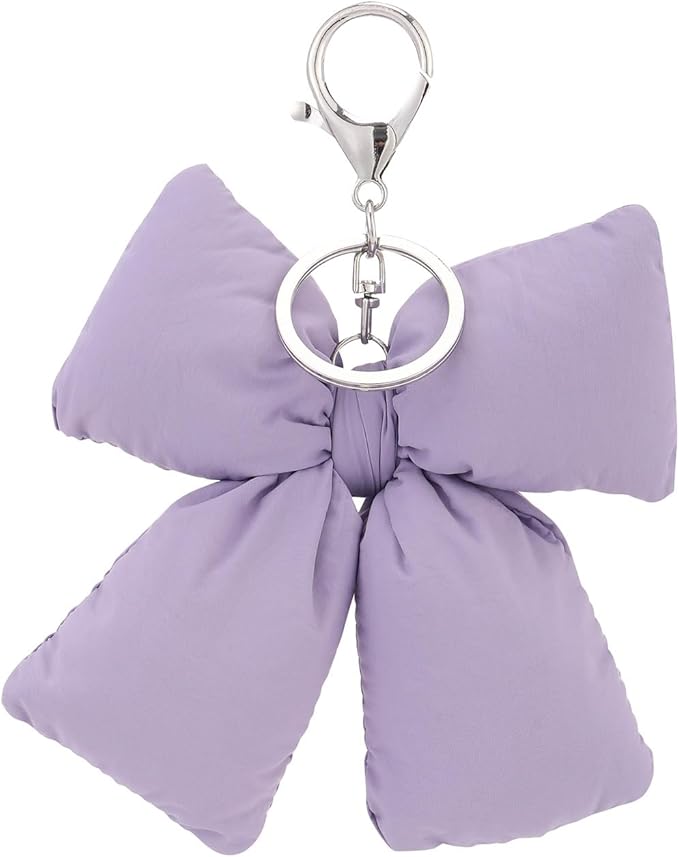 Pink Bow Keychain Bag Charms Y2K Bowknot Plaid Keychains Coquette Aesthetic Purse Handbag Backpacks Charms