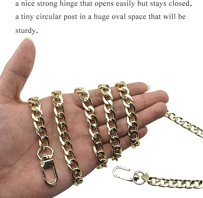 Hahiyo 34mm Length Swivel Lobster Clasp One Handed Operation Strong Hinge Smooth Locking Motion Zinc Alloy Push Gate Trigger Snap Hook Buckle Light Gold 6 PCS for Crossbody Purse Chain Connect Key Fob