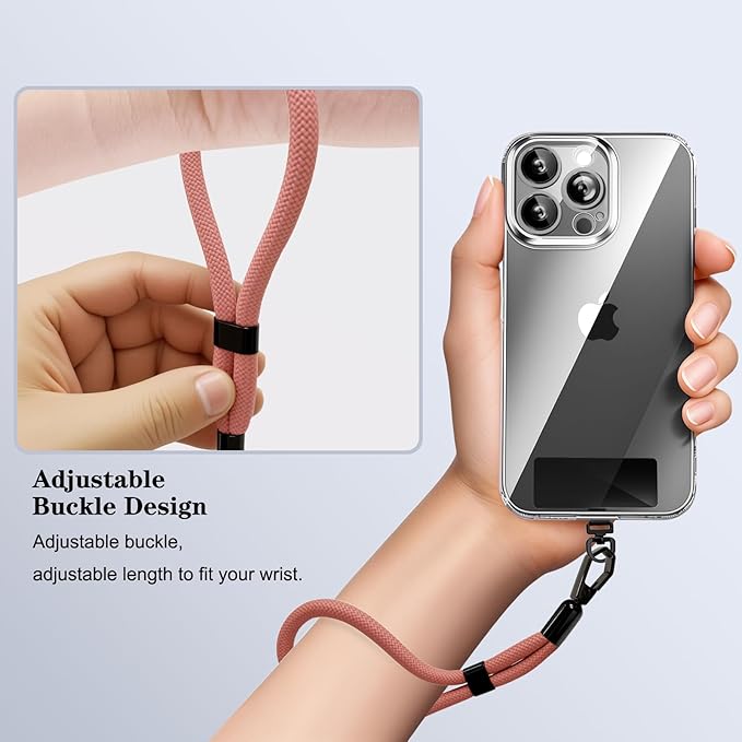 Phone Lanyard, 2 Pack Adjustable Cell Phone Lanyard Hand Phone Wrist Strap with Tether Tabs for Smartphones