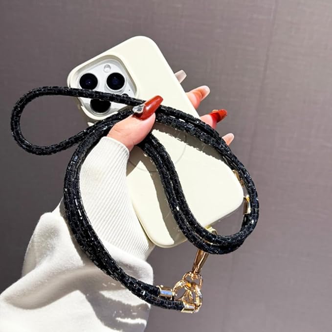 2Pcs Phone Crossbody Lanyard and Wrist Strap, Universal Cell Phone Lanyard Strap with 2Tether Tab