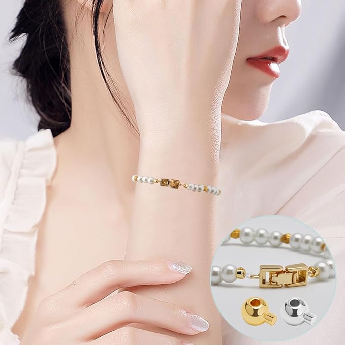 Beebeecraft 100Pcs 18K Gold Plated Brass Crimp Beads Metal Spacer Beads Irregular Shape Spacer Stoppers Beads 3.5x5mm for DIY Necklace Bracelets Making