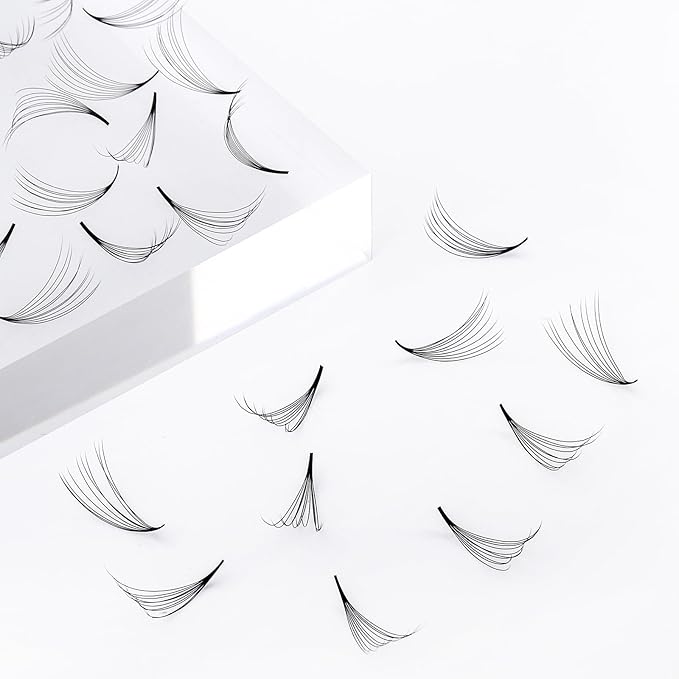 FADLASH Premade Fans Eyelash Extensions 1000pcs Premade Lash Fans Volume Lash Extensions D Curl Eyelash Extension Premade Fans Pre Made Fans (10D-07D-9-16mm)