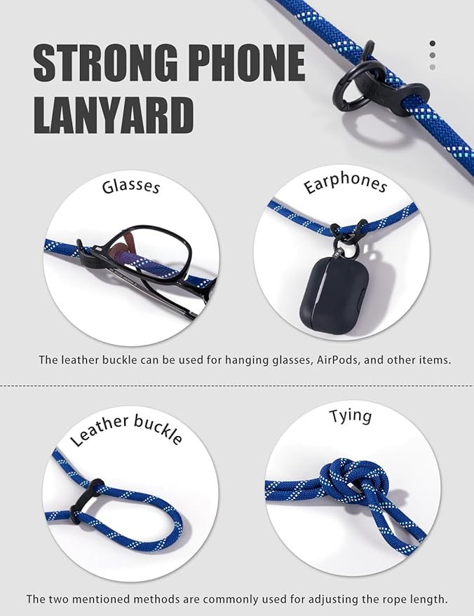project-cb Phone Lanyard×1,Phone Tether Tab×2, Crossbody Cell Phone Lanyard,Rope Lanyard,Universal Adjustable Phone Strap(Green)