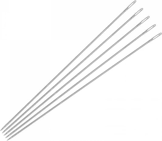 uxcell Beading Needles Fine Thin Long Straight Sewing Embroidery Threads Stainless Steel 2.17 Inch 50Pcs