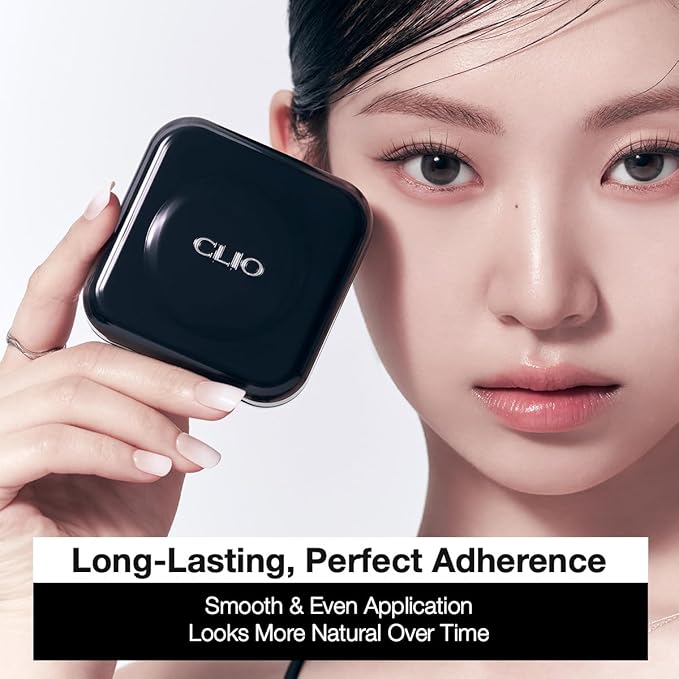 CLIO Kill Cover Founwear Cushion Foundation, Flawless Full Coverage with Matte Finish, Covering Pigmentation and Blemish, Long-Lasting, Creamy Lightweight Texture, Korean Cushion (19N PORECELAIN)