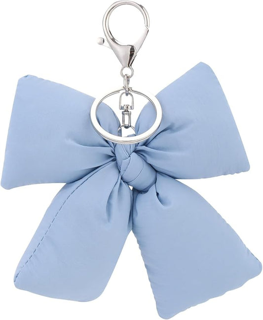 Pink Bow Keychain Bag Charms Y2K Bowknot Plaid Keychains Coquette Aesthetic Purse Handbag Backpacks Charms