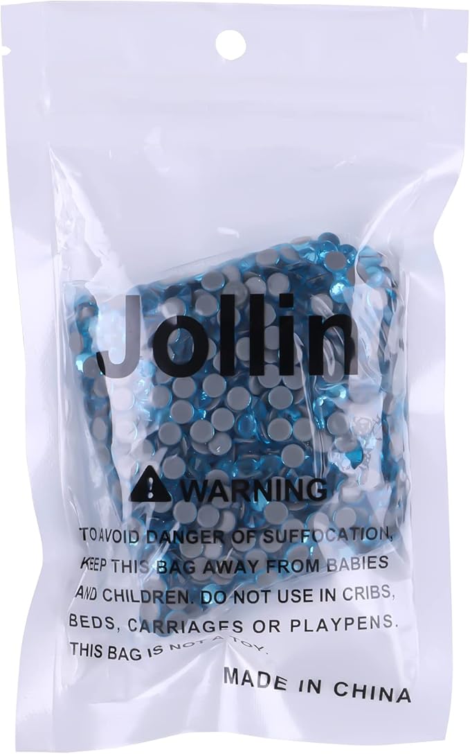 Hot Fix Crystal Flatback Rhinestones Glass Diamantes Gems 4.8mm(20ss 1440pcs, Aquamarine)
