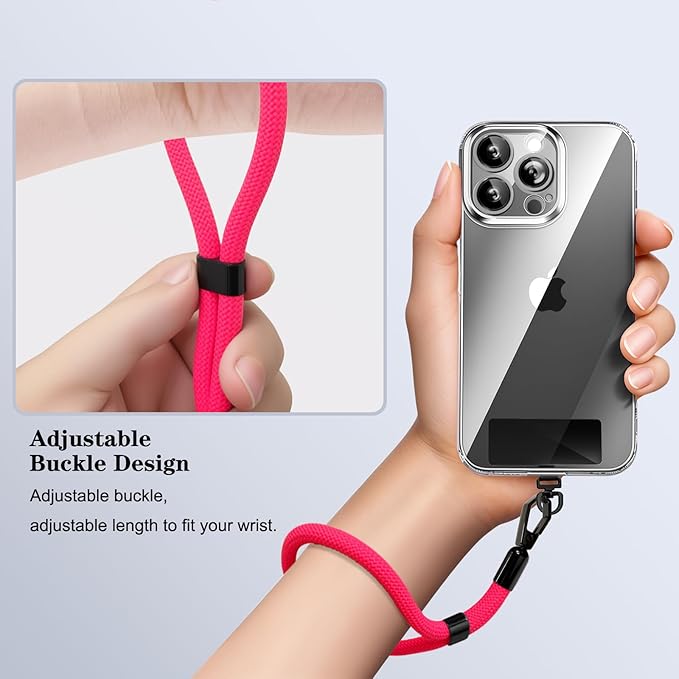 Phone Lanyard, 2 Pack Adjustable Cell Phone Lanyard Hand Phone Wrist Strap with Tether Tabs for Smartphones