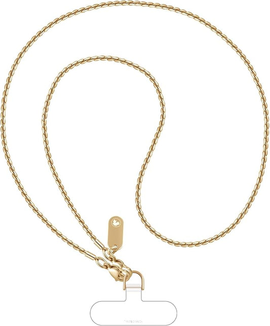 UKON Crossbody Phone Chain Lanyard - Fashion Anti-theft Phone Strap With 2xTPU Tether Tab for Women Shopping Traveling Party