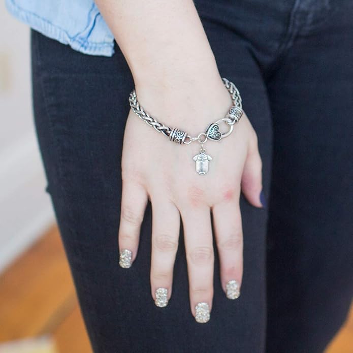 Inspired Silver - Silver Customized Charm Bracelet with Cubic Zirconia Jewelry