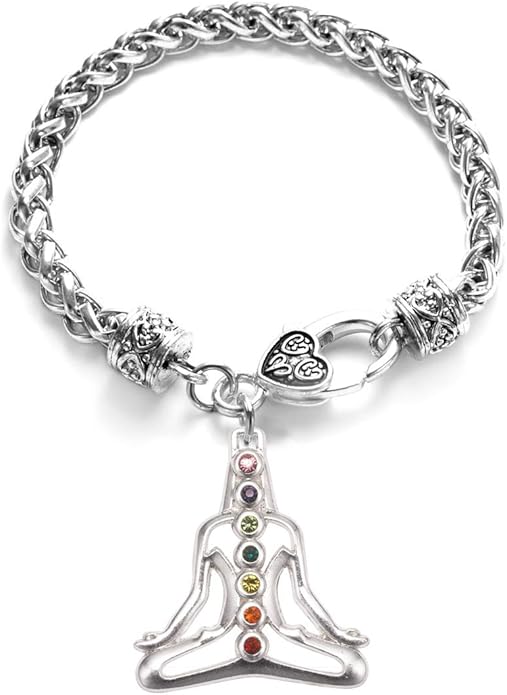 Inspired Silver - Silver Customized Charm Bracelet with Cubic Zirconia Jewelry