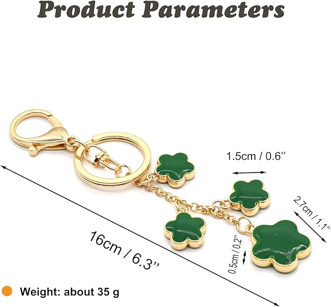 Keychains for Womens, Bag Charm Flowers Car Key Chain Key Ring Pendant for Purse, Handbag Bag Decoration