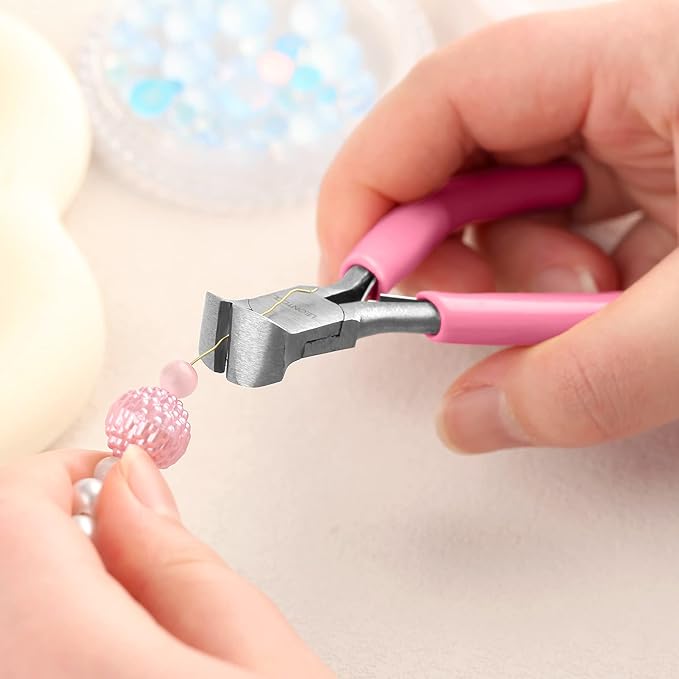 4-Inch End Cutting Pliers - Mini Jewelry Pliers Wire Cutter for Jewelry Making - End Snips Nail Puller