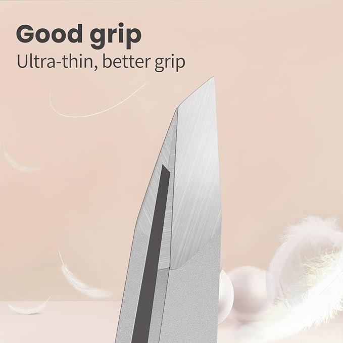 ZERNBER Eyebrow Hair Removal Tweezers, Slant Tweezer Handmade Professional Eyebrow Facial & Hair Remover Better closure Stainless Steel