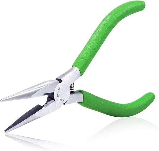 SPEEDWOX 5 Inch Long Nose Pliers with Cutter and Chain Nose Pliers for Jewelry Making