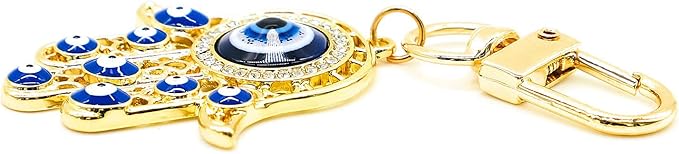 Evil Eye Keychain Hamsa Hand keychain Protection Charm for Men Women Car Key Ring Bag Purse Accessories