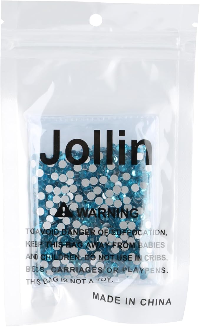 Glue Fix Crystal Flatback Rhinestones Glass Diamantes Gems for Crafting Nail Art Crafts Decorations Clothes Shoes 4.0mm (ss16 1440pcs, Aquamarine)