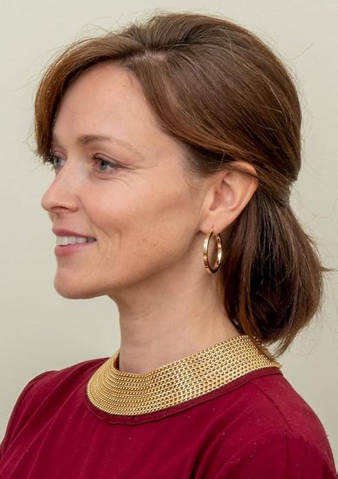 Large 14k Yellow Gold Square-Tubed Hoop Earrings (3mm Thick)