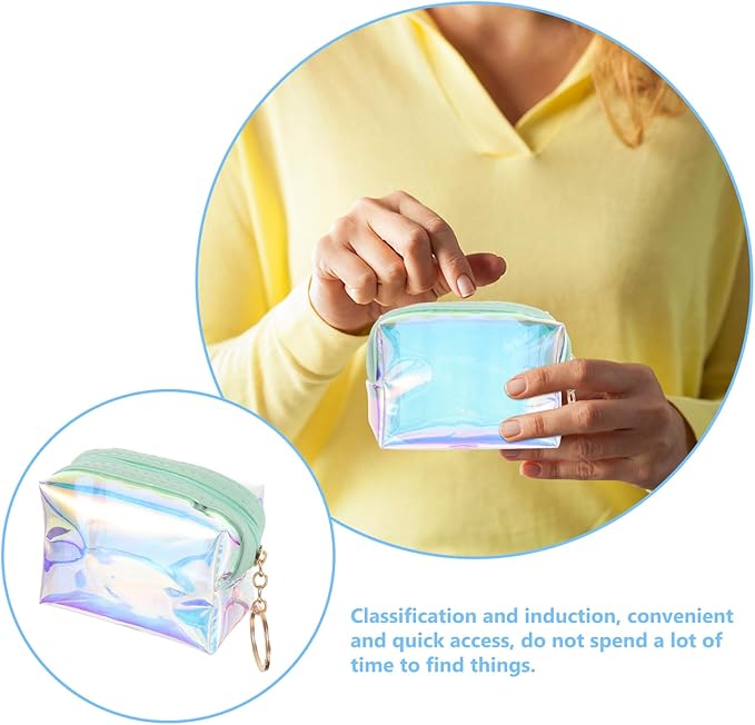 Mini Purse Keychain Coin Purse Keychain Clear Coin Purse Coin Wallet Clear Coin Pouch Mini Makeup Pouch Change Purse