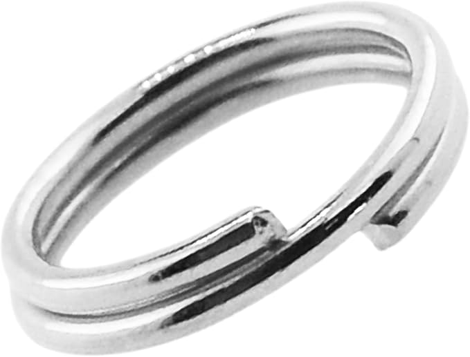 Mandala Crafts 12mm Stainless Steel Double Jump Rings for Jewelry Making - 400 Pcs Small Split Key Rings Set for Crafts, DIY Keychains, and Accessories