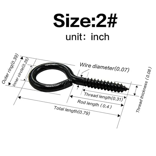 Small Metal Eye Hooks - 90 Pieces, Black Zinc Plated, Cup Hooks, Self Tapping Screws, 0.79 Inch
