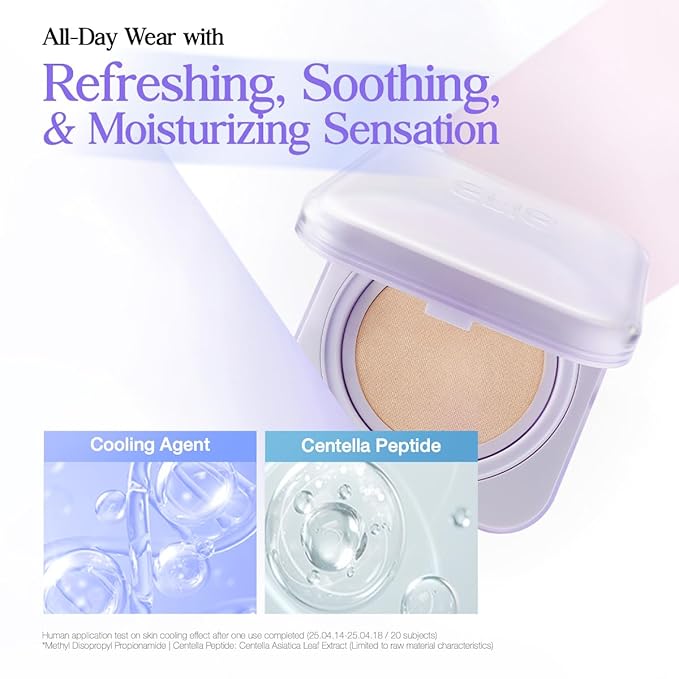 CLIO Kill Cover Mesh Blur Cushion Foundation, Flawless Full Coverage, Pore Blurring for Smooth Skin, Semi-Matte Finish, Long-Lasting, Lightweight, Oil-Control, Korean Foundation (21N LINEN)