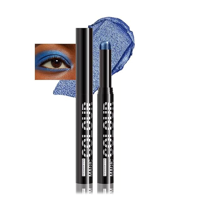 Glitter Boosted Shimmer Cream Eyeshadow Stick, Waterproof Instant Set, Creamy Texture, Non-Irritating, Ideal for Beginners & Models, Multiple Shades Available (18#)