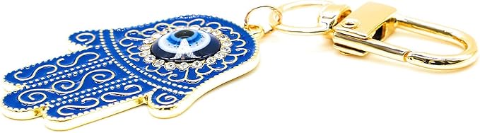 Evil Eye Keychain Hamsa Hand keychain Protection Charm for Men Women Car Key Ring Bag Purse Accessories