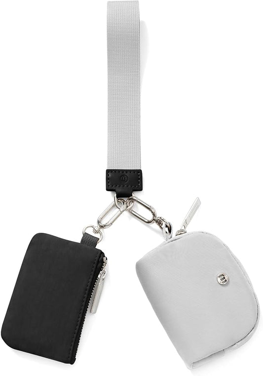 Mum's Memory Mini Zip Around Wristlet Wallet for Women Dual Pouch Wristlet Portable Wallet Coin Purse Mini Women Coin Pocket