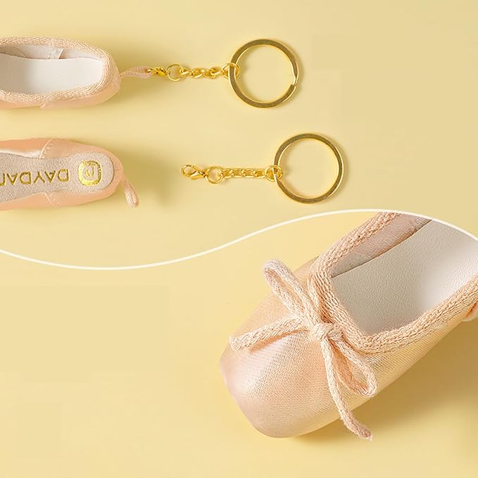 Appuivbt Ballet Shoe Keychain - Dance Keys Holder, Backpack Pendant Charm for Bags
