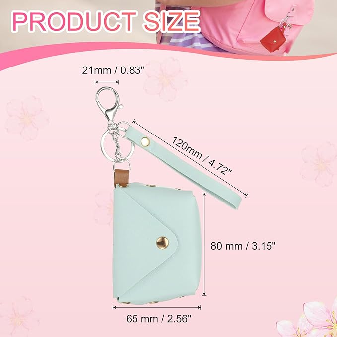 PATIKIL Coin Purse Keychain, Mini Cute Tote Bag Key Chain Earphone Pouch Coin Bag Keyring Purse Charm