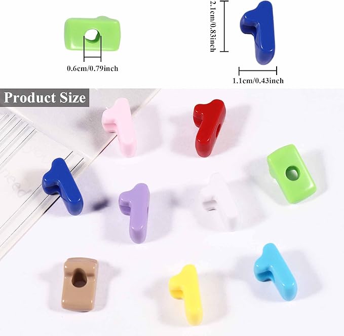 40 PCS Number Beads 3D Focal Bead Acrylic Loose for Jewelry Making Bracelet Necklaces Keychain Phone Bag Chain Key Chains (Mixed Color 1)