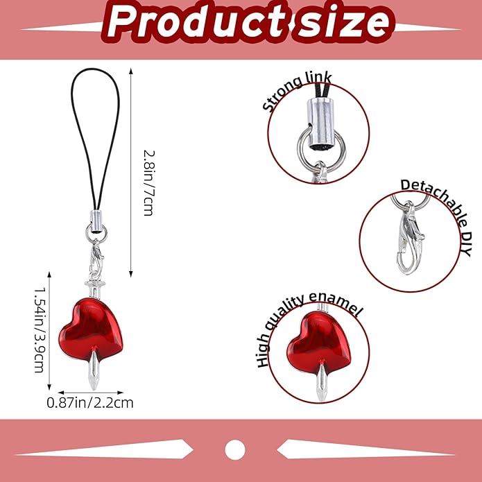 BEEFLYING Cute Charms for Mobile, Kawaii Charms Straps Aesthetic Y2K Cell Phone Pendants Accessories for Phone Bag Keychain Airpods Camera Wallet Decor