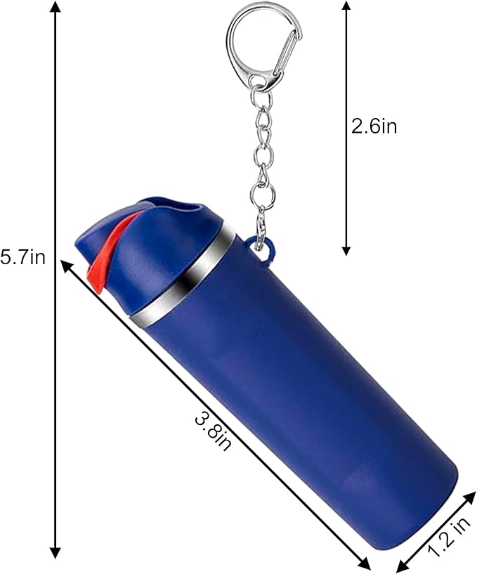 Mini Trendy Bottle Keychain Accessories Compatible with Owala Water Cute Tumbler Cup Chapstick Lip Balm Holder Charms