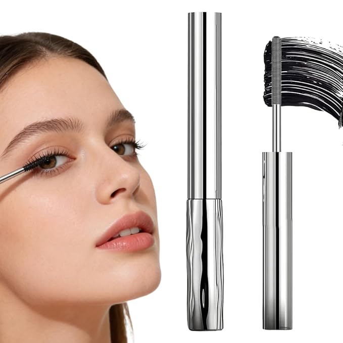 Iron Wand Mascara, 2026 New Tubular Eyelash Primer, 3D WaterproofLong Curling Mascara, Natural And Non-Smudged Eyelash Primer (Black)