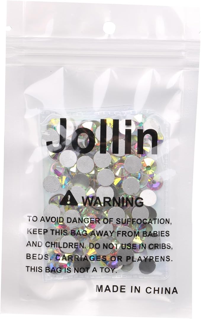 288pcs Glue Fix Crystal Flatback Rhinestones Glass Diamantes Gems for Crafting Nail Art Crafts Decorations Clothes Shoes 7.2mm (ss34, Crystal AB)