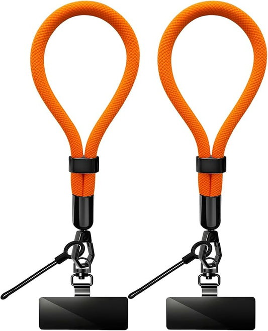 Phone Lanyard, 2 Pack Adjustable Cell Phone Lanyard Hand Phone Wrist Strap with Tether Tabs for Smartphones