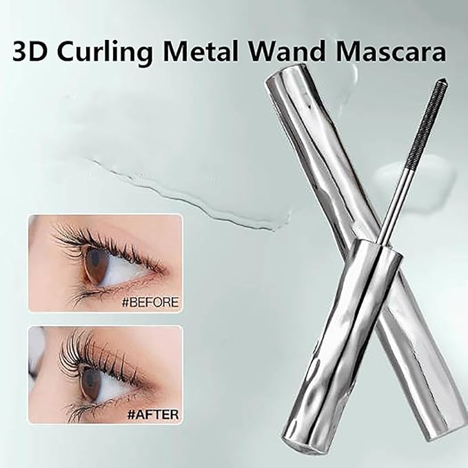 Zkyo Steel Tube Eyelash Prime𝐫, Eyelash Primer,Tubular Eyelash Primer,WaterproofLong Curling Mascara,Natural And Non-Smudged, Hydrofix Fiber Mascara (2PCS* Brown)
