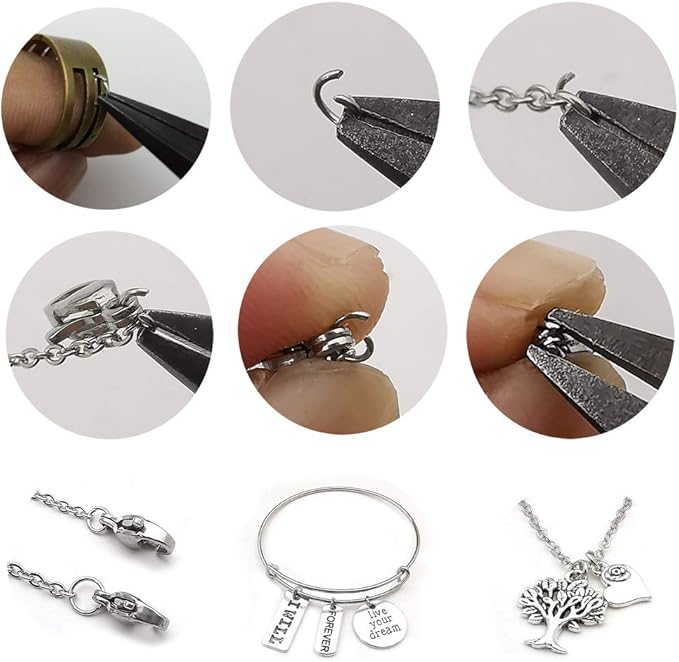 1000Pcs Small 0.6x4mm Stainless Steel Split Rings Jump Rings Connector Rings for Jewelry Making Bracelet Necklaces Earrings Keychain DIY Craft (12599-4mm)