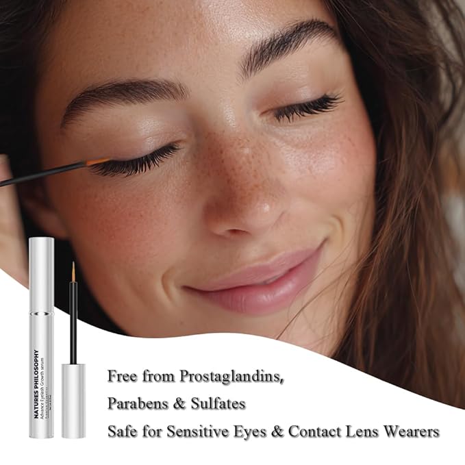 NP NATURES PHILOSOPHY Eyelash Growth Serum & Hair Growth Oil Set, Prostaglandin-Free Peptide Lash Serum and Aussie Rosemary Oil for Hair Growth, Thicker Fuller Lashes & Anti-Hair Loss for Men & Women
