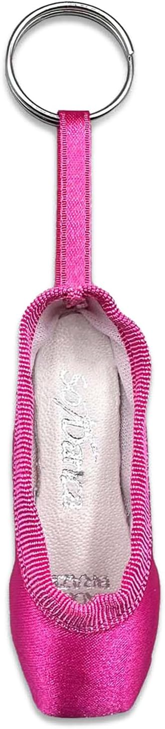 So Danca Mini Ballet Pointe Shoe Keychain, Dangle Charm