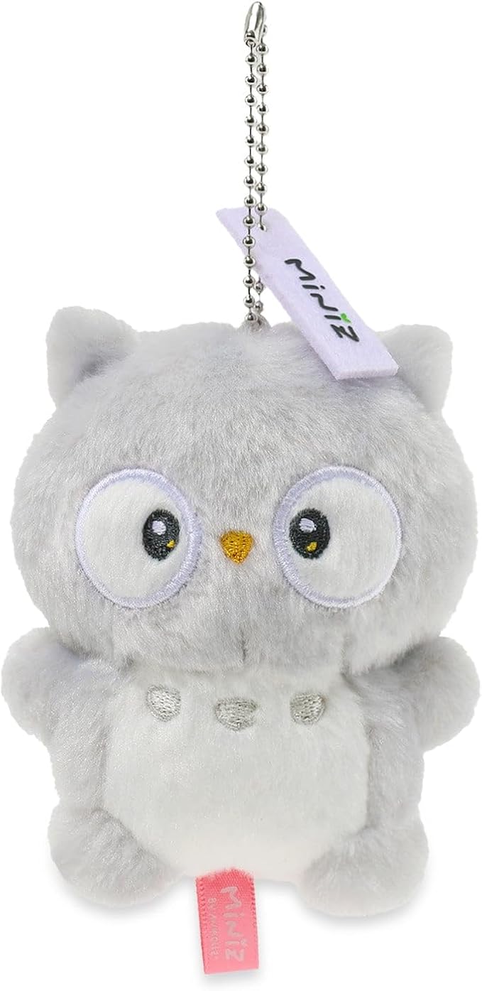 Anirollz Miniz Plush Charm Cute Stuffed Animal Keychain Kawaii Mini Bag Accessory Collectible Pocket Toy for Kids & Adults