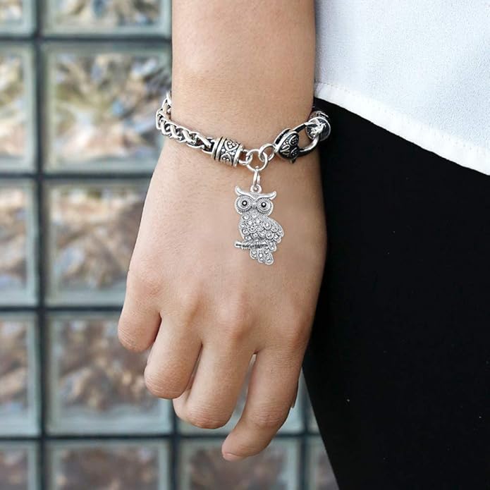 Inspired Silver - Silver Customized Charm Bracelet with Cubic Zirconia Jewelry