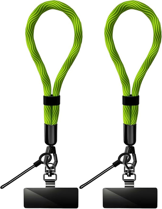 Phone Lanyard, 2 Pack Adjustable Cell Phone Lanyard Hand Phone Wrist Strap with Tether Tabs for Smartphones