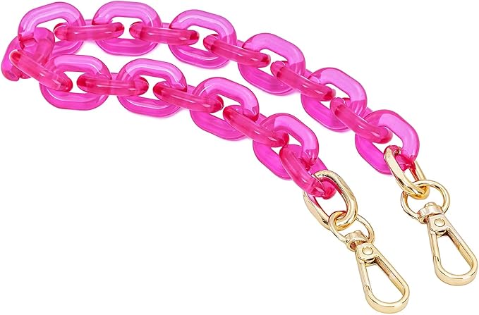 Cute Acrylic Purse Strap Bag Chain Handle Replacement Handbag Crossbody Shoulder Strap Accessory