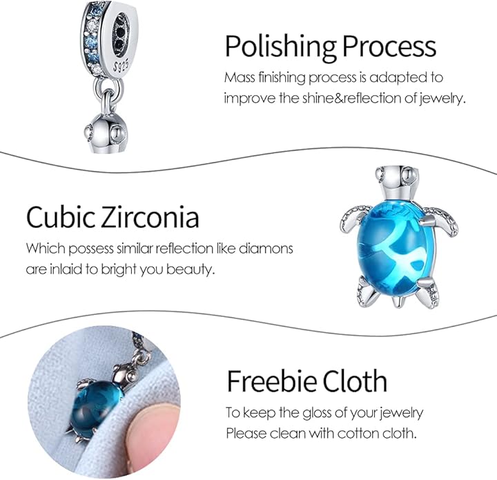 Pandach Animal Charm Bead fits Charms Bracelets for Woman-925 Sterling Silver Dangle Pendant Bead,Jewelry Beads Gifts for Women Bracelet&Necklace
